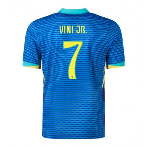 Dres Brazil Vinicius Junior #7 Gostujuci Copa America 2024 Kratak Rukav